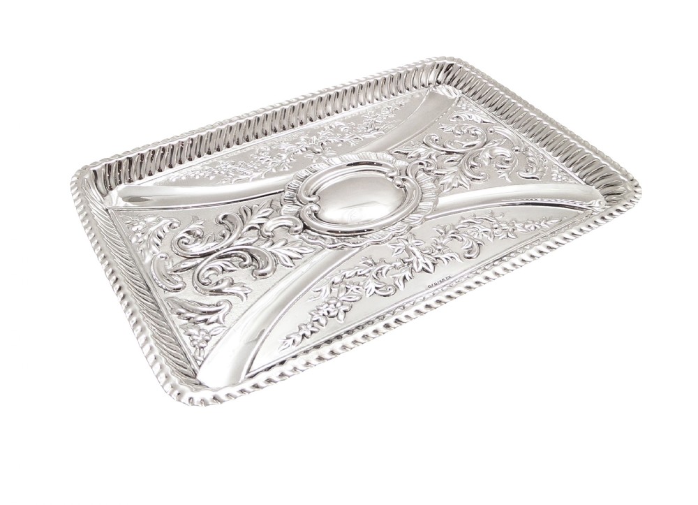Antique Victorian Sterling Silver Dressing Tray 1898 View IX