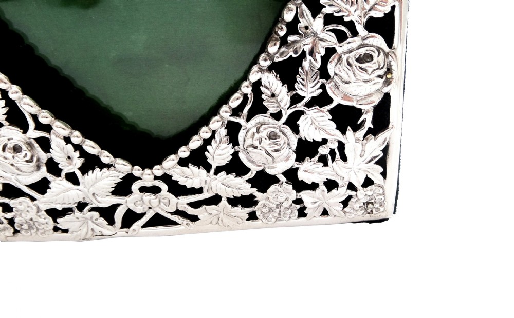 Antique Victorian Sterling Silver Double Photo Frame 1898 - Goldsmiths & Silversmiths View VIII