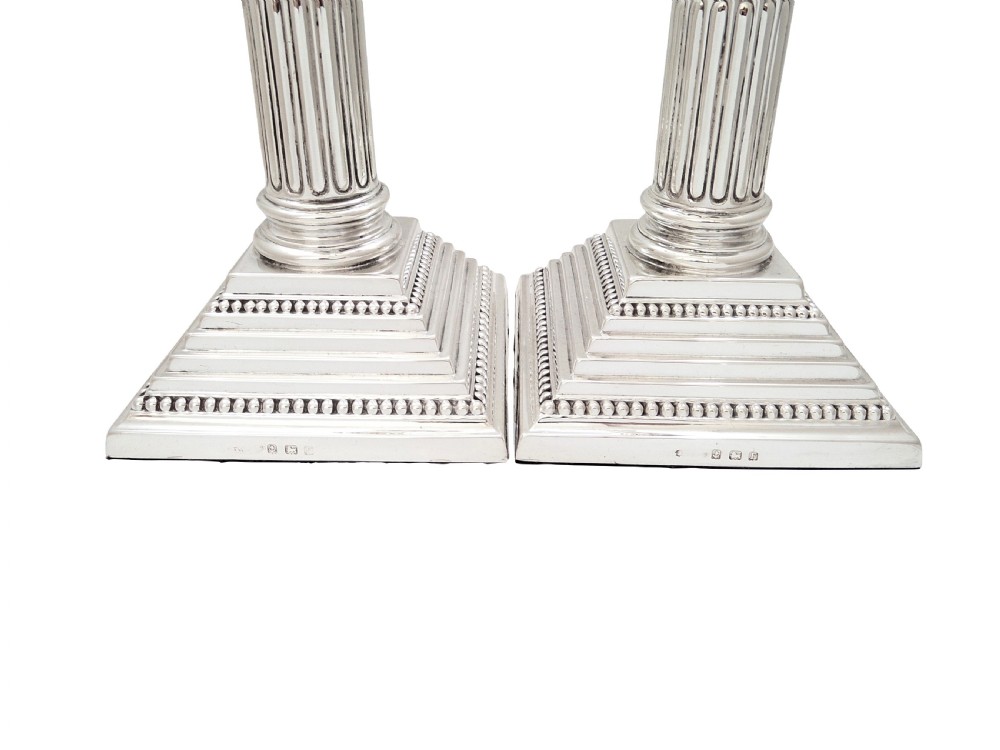 Pair of Antique Sterling Silver 10