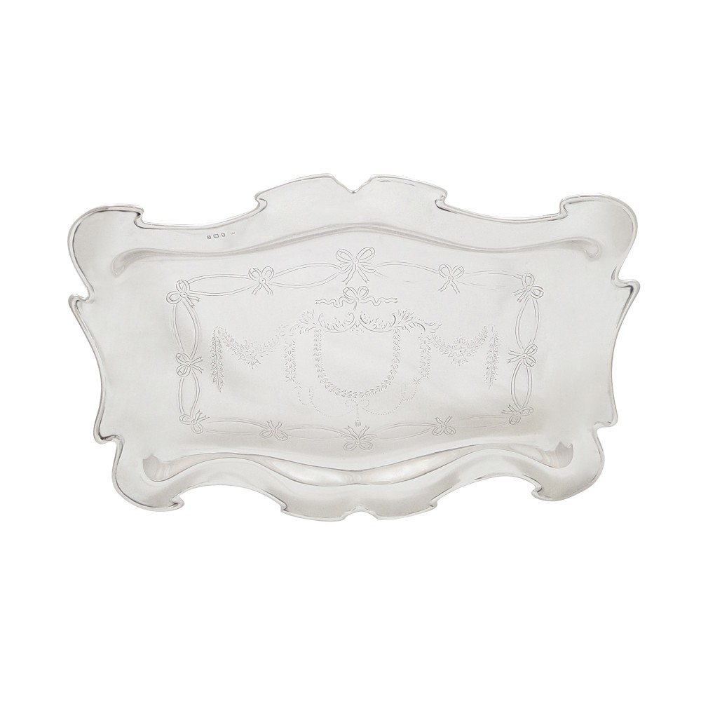 Antique Edwardian Sterling Silver Dressing Tray 1905