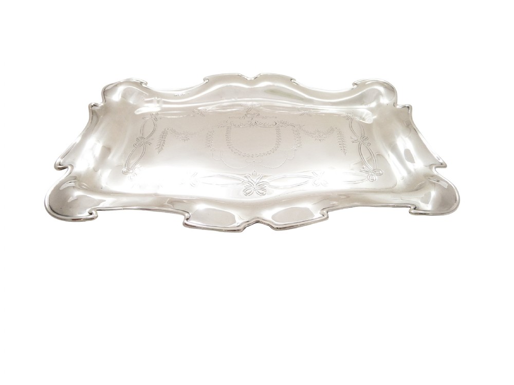 Antique Edwardian Sterling Silver Dressing Tray 1905 View VI