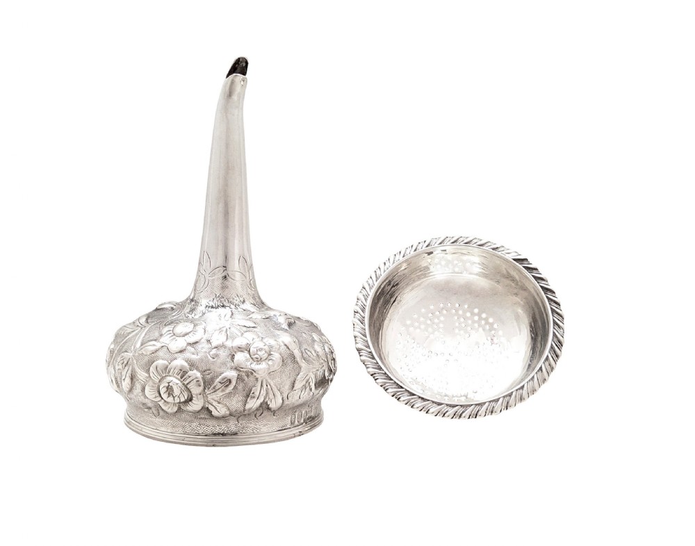 Antique Georgian Sterling Silver Wine Funnel 1830 View VIII