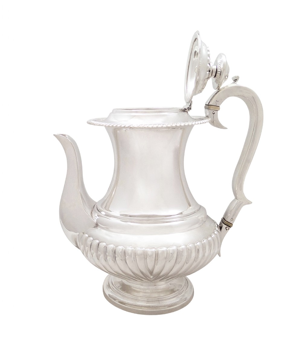 Antique William IV Sterling Silver Coffee Pot 1833 View VII