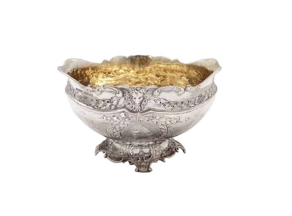 Antique Victorian Sterling Silver Bowl 1900 View II
