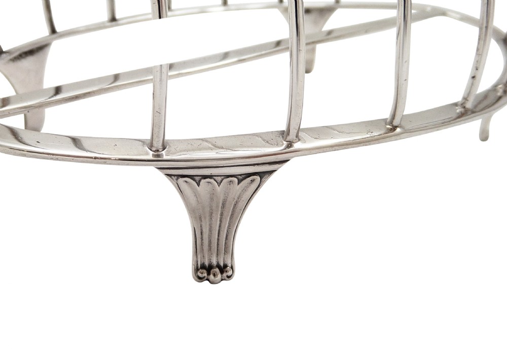 Antique Georgian Sterling Silver Toast Rack 1795 View III