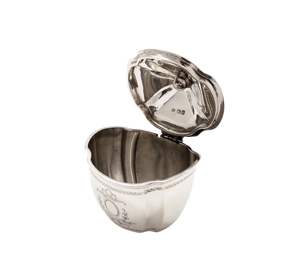 Antique Edwardian Sterling Silver Caddy 1901 View III