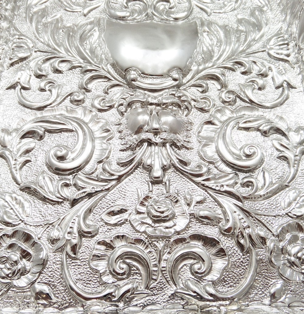 Antique Edwardian Sterling Silver Dressing Tray 1903 View II