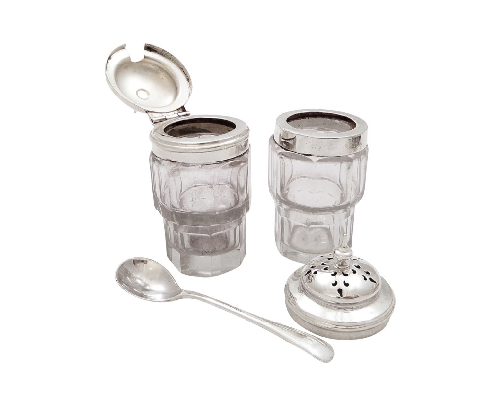 Antique Victorian Silver Plated 'Ram' Novelty Cruet Set c1880 View III