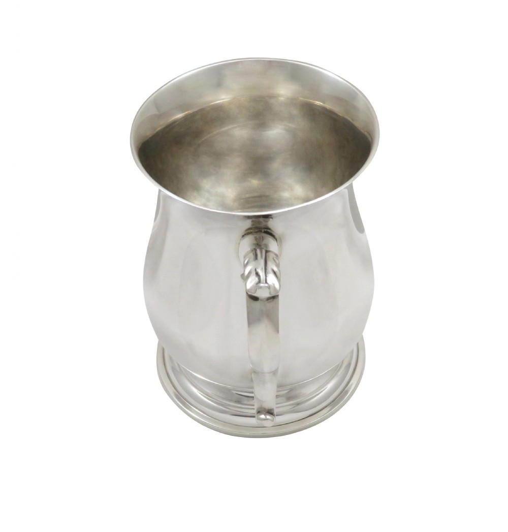Vintage Sterling Silver Pint Mug / Tankard 1964 View V