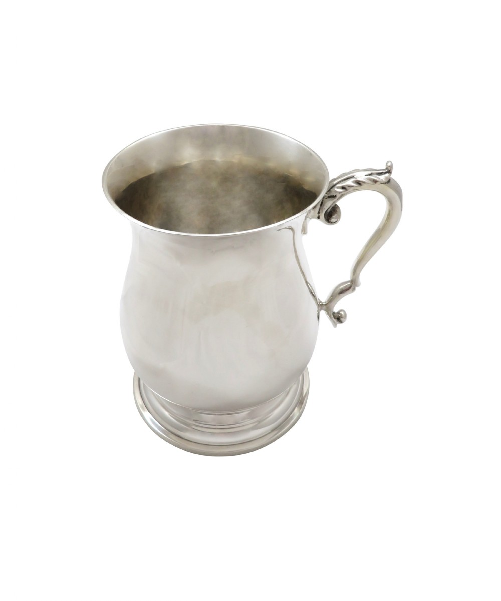 Vintage Sterling Silver Pint Mug / Tankard 1964 View VII