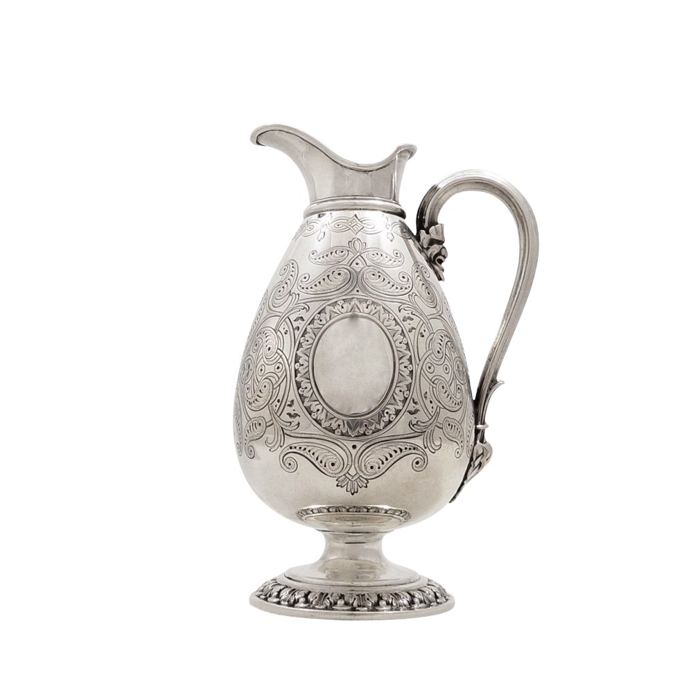 Antique Victorian Sterling Silver Jug 1861