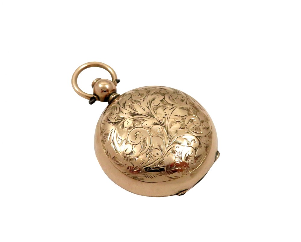 Antique Edwardian 9ct Gold Sovereign Case 1907 View II