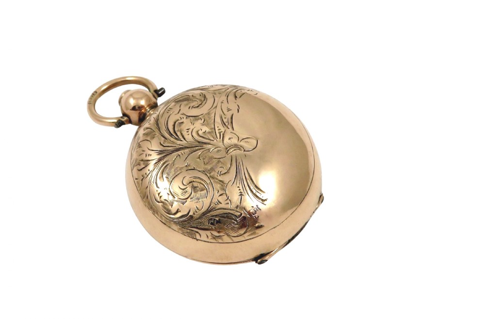 Antique Edwardian 9ct Gold Sovereign Case 1907 View V