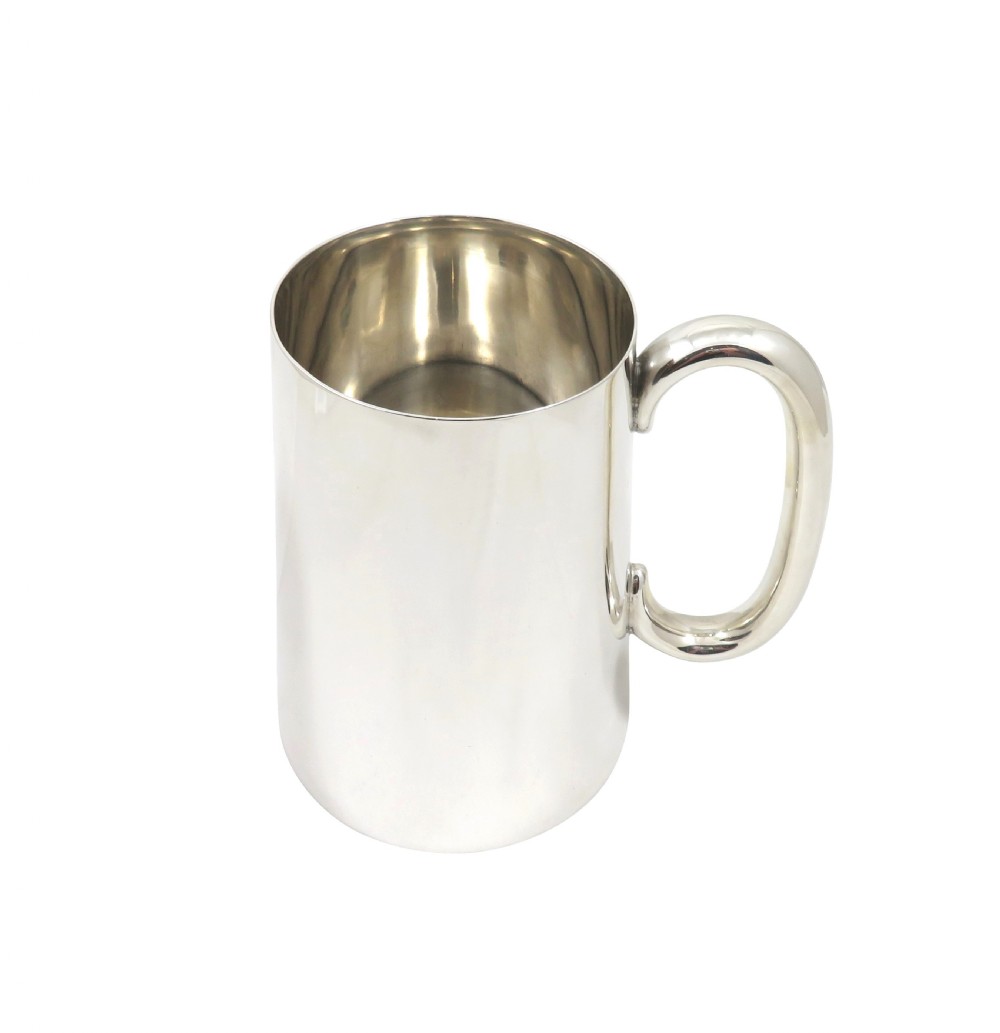 Antique Sterling Silver Pint Tankard / Mug 1935 View VI