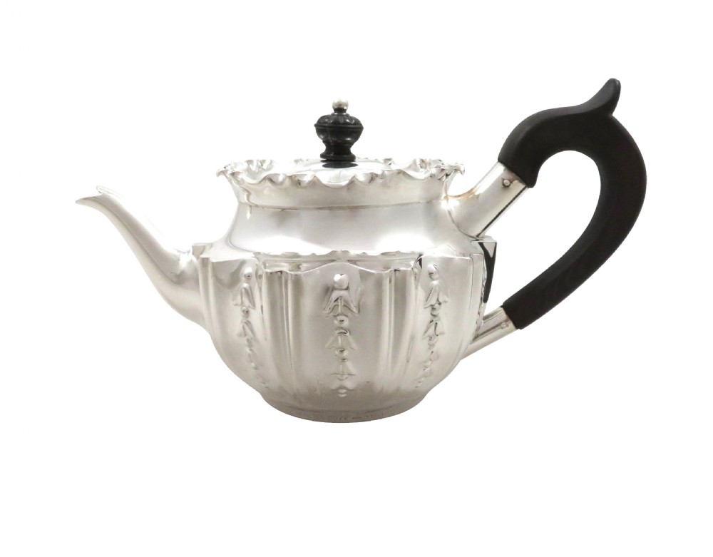 Antique Victorian Sterling Silver Bachelor Teaset 1894 View III