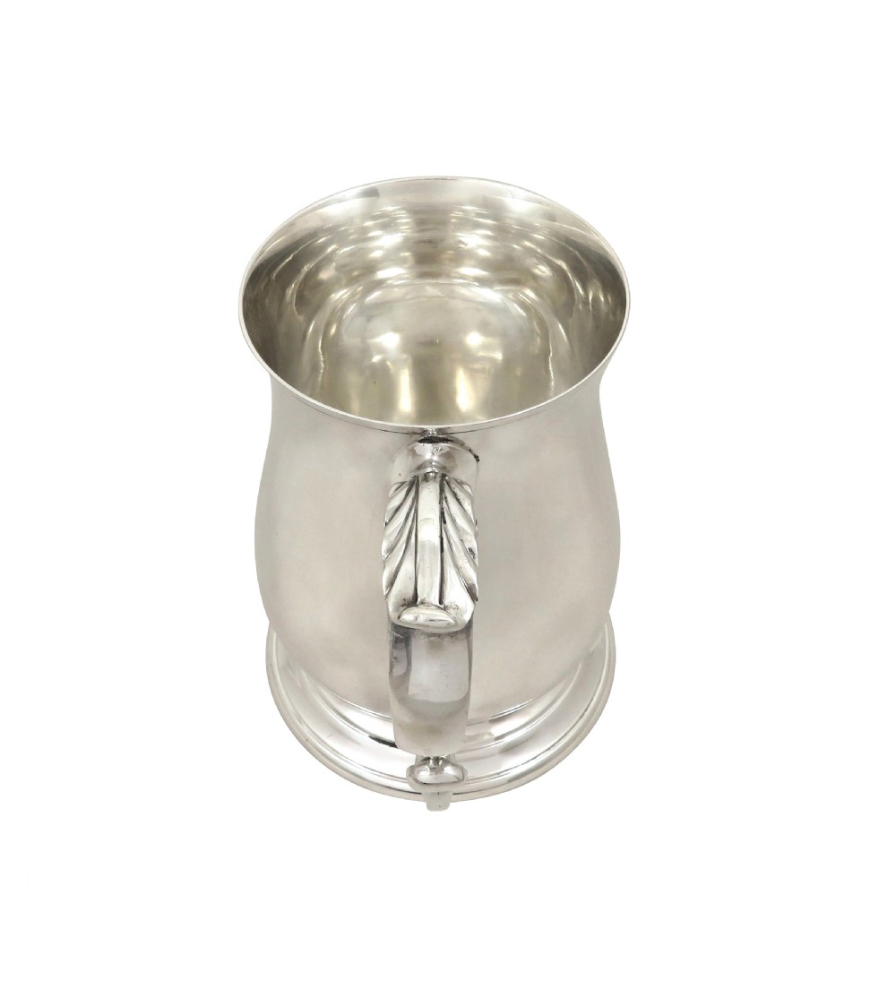 Vintage Sterling Silver Pint Mug / Tankard 1983 View VII
