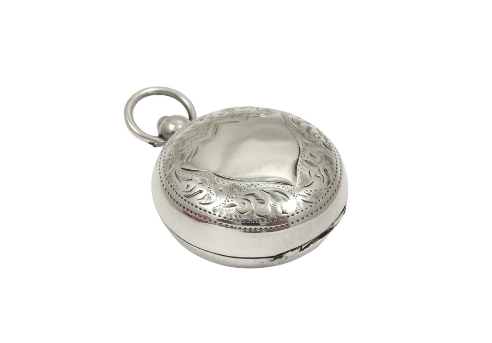 Antique Edwardian Sterling Silver Sovereign Case 1909 View X
