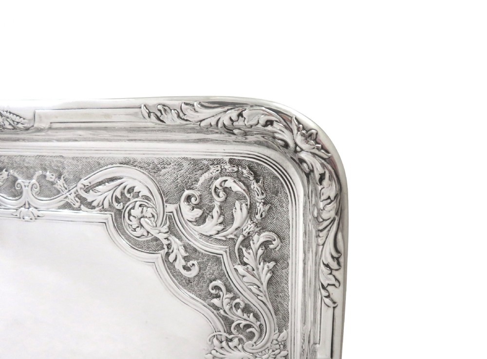 Antique Edwardian Sterling Silver Dressing Tray 1904 View VI