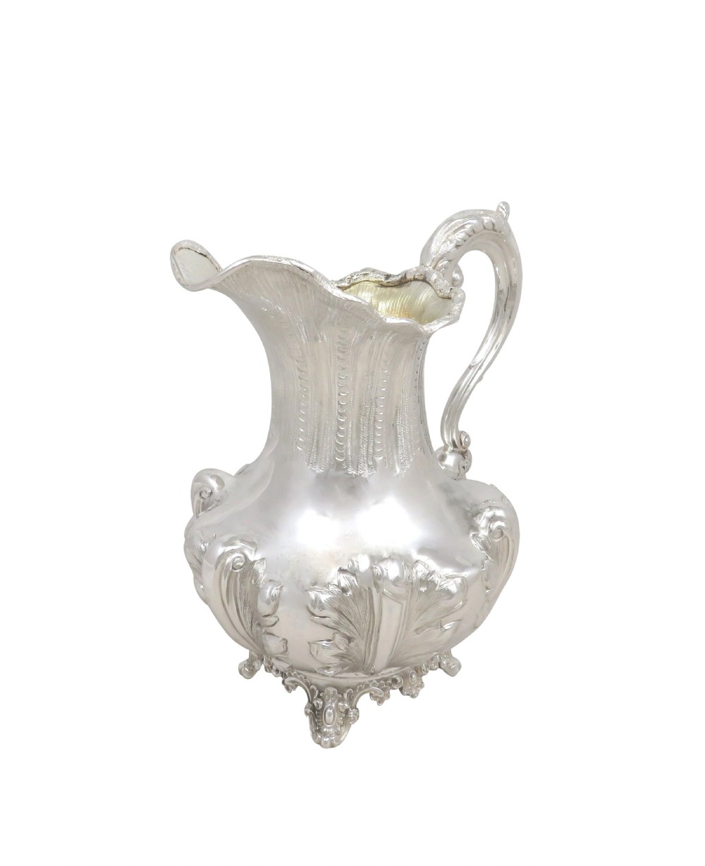 Antique Early Victorian Sterling Silver Jug 1840 View VI