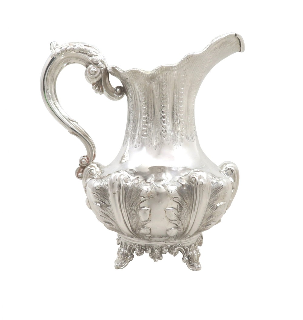 Antique Early Victorian Sterling Silver Jug 1840 View VIII