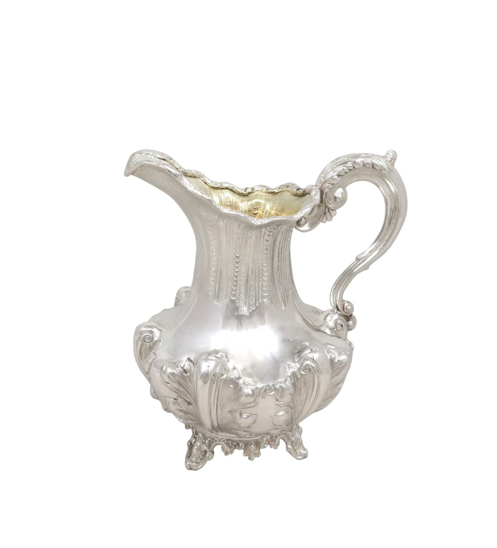 Antique Early Victorian Sterling Silver Jug 1840 View X