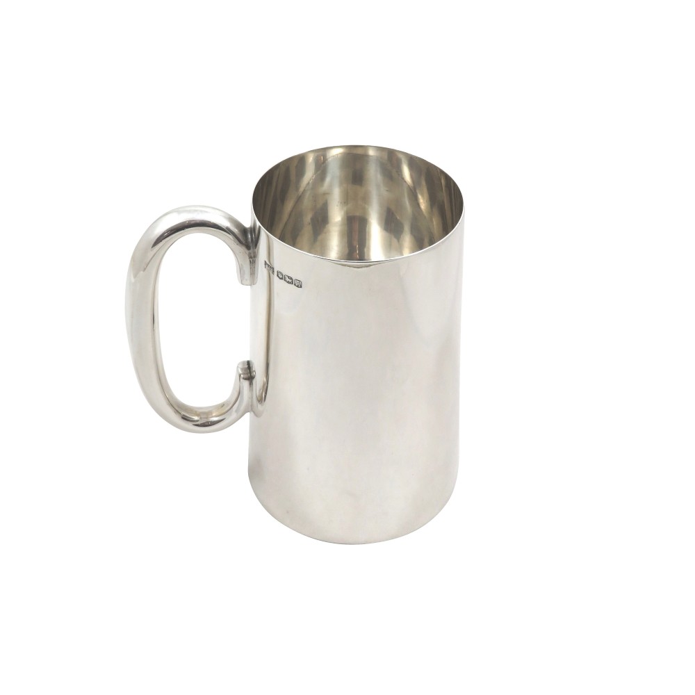 Antique Sterling Silver Pint Tankard / Mug 1943