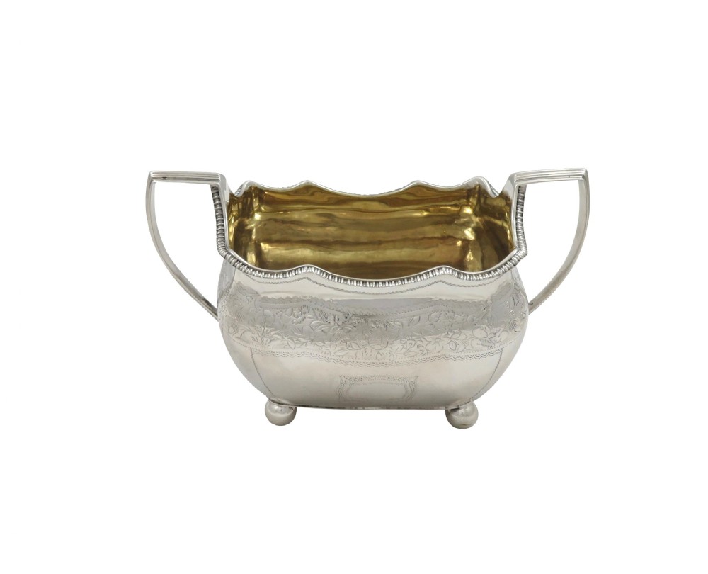 Antique Irish Georgian Sterling Silver 2 Handle Bowl - Dublin 1809 View II
