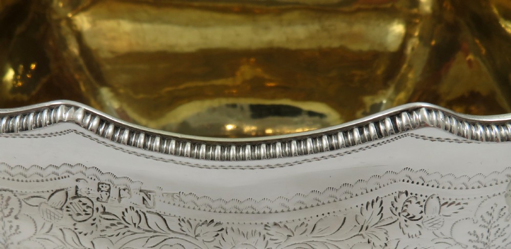Antique Irish Georgian Sterling Silver 2 Handle Bowl - Dublin 1809 View VII