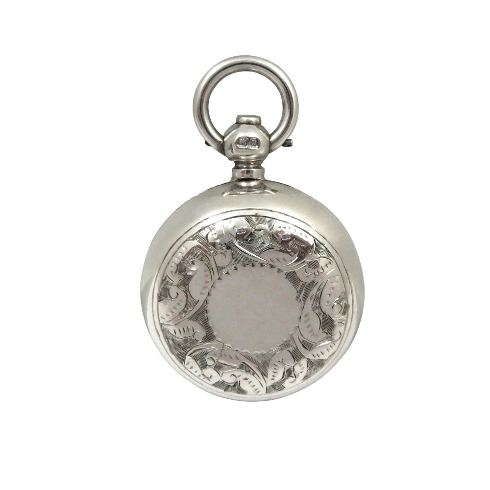 Antique Victorian Sterling Silver Sovereign Case 1898
