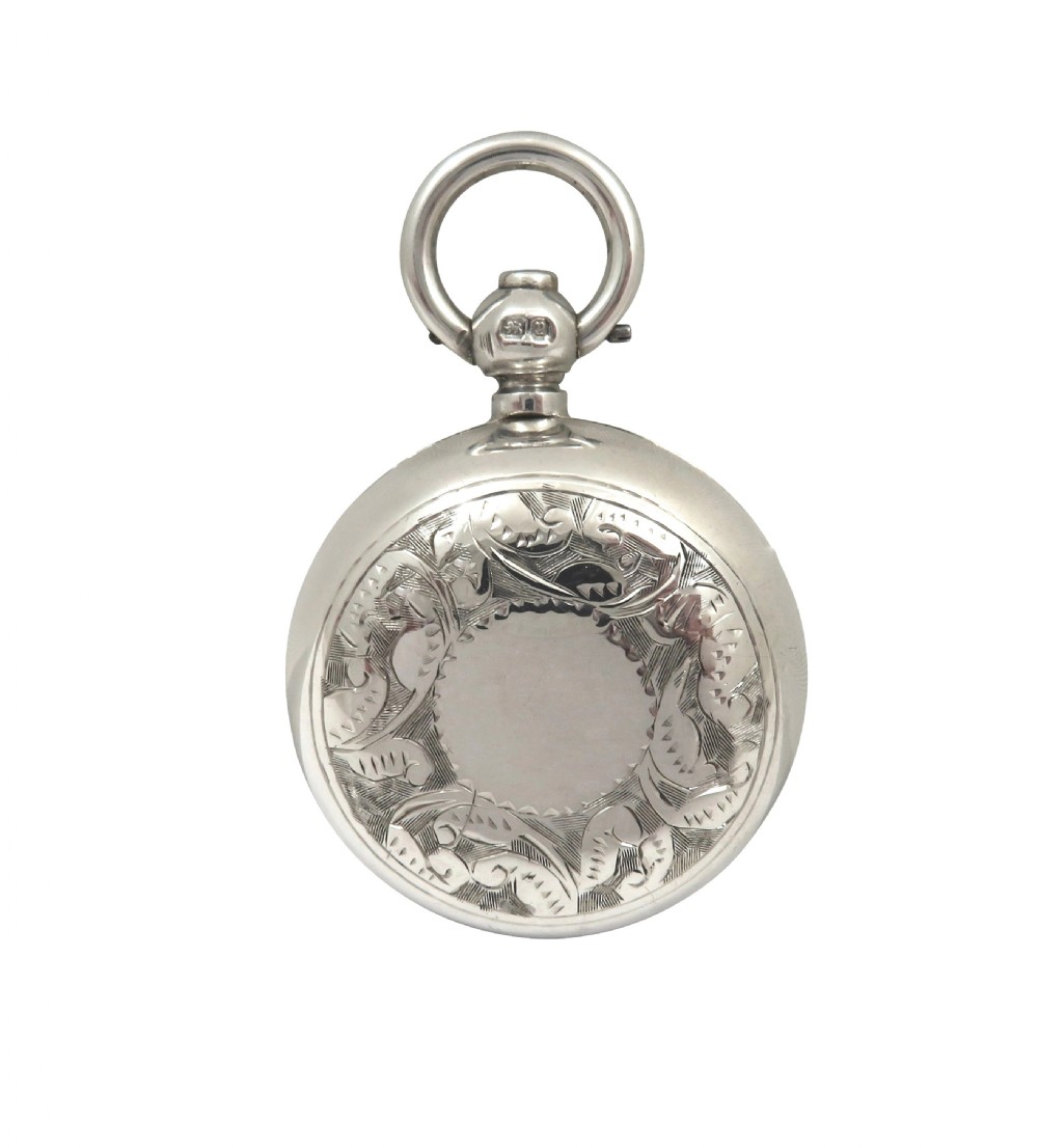 Antique Victorian Sterling Silver Sovereign Case 1898 View VI