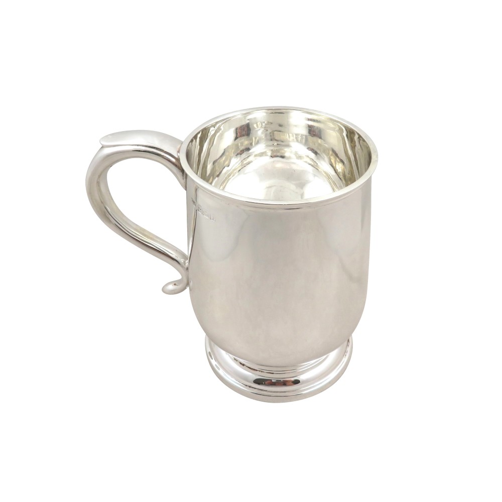 Antique Sterling Silver Pint Mug / Tankard 1917