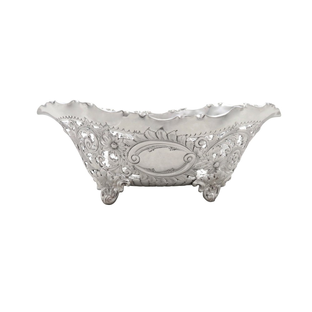 Antique Edwardian Sterling Silver Pierced 8