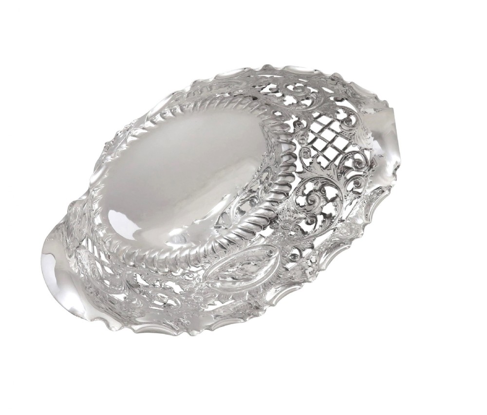 Antique Edwardian Sterling Silver Pierced 8