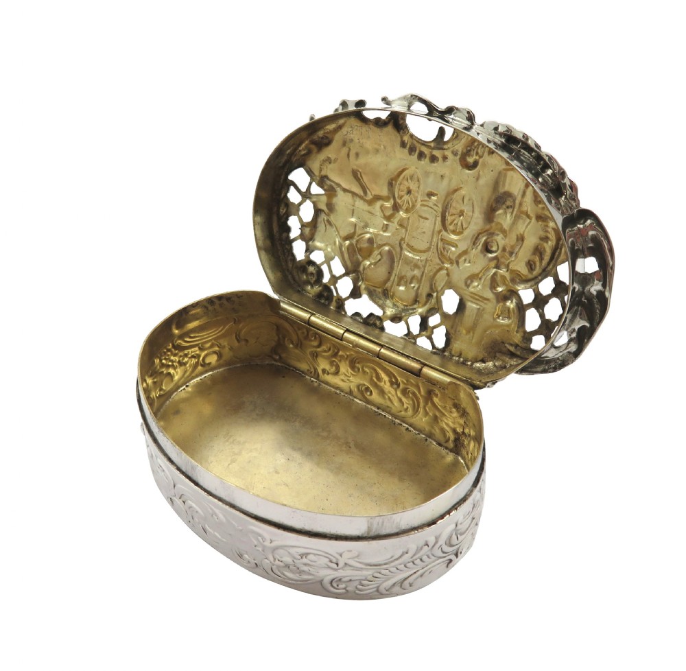 Antique Edwardian Sterling Silver Marriage Box 1904 View III