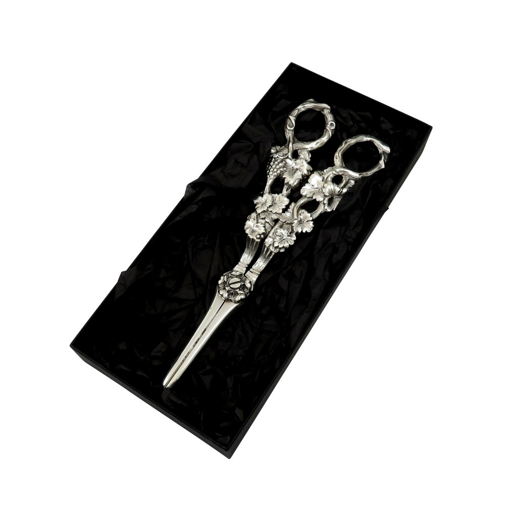 Pair of Antique Victorian Sterling Silver Grape Shears / Scissors 1837