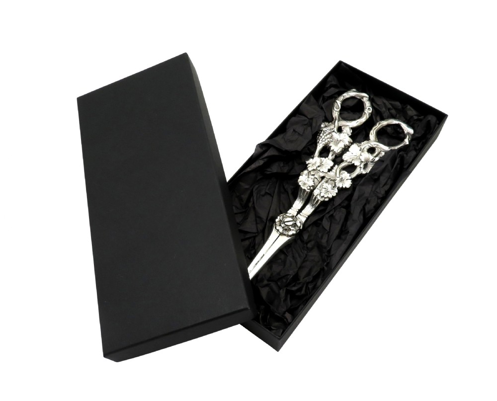 Pair of Antique Victorian Sterling Silver Grape Shears / Scissors 1837 View X