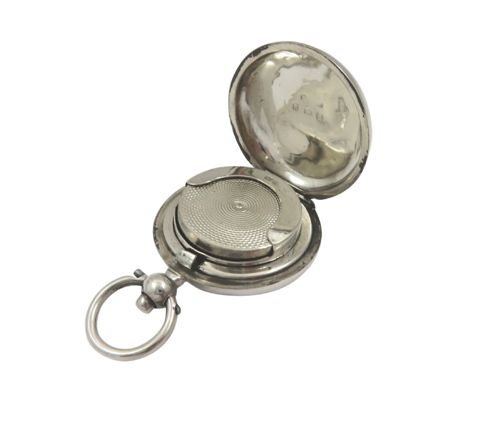 Antique Edwardian Sterling Silver Sovereign Case 1910 View II