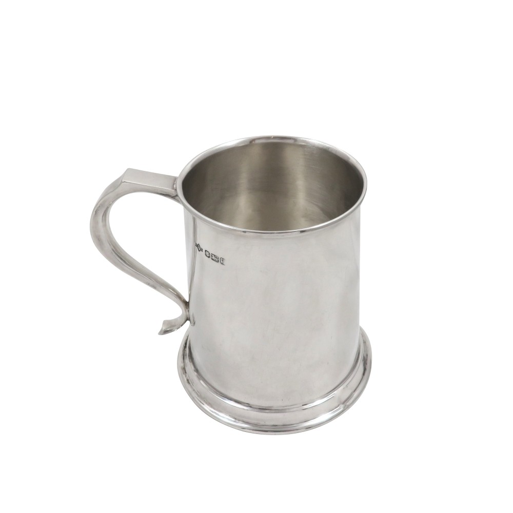 Vintage Sterling Silver Pint Tankard / Mug 