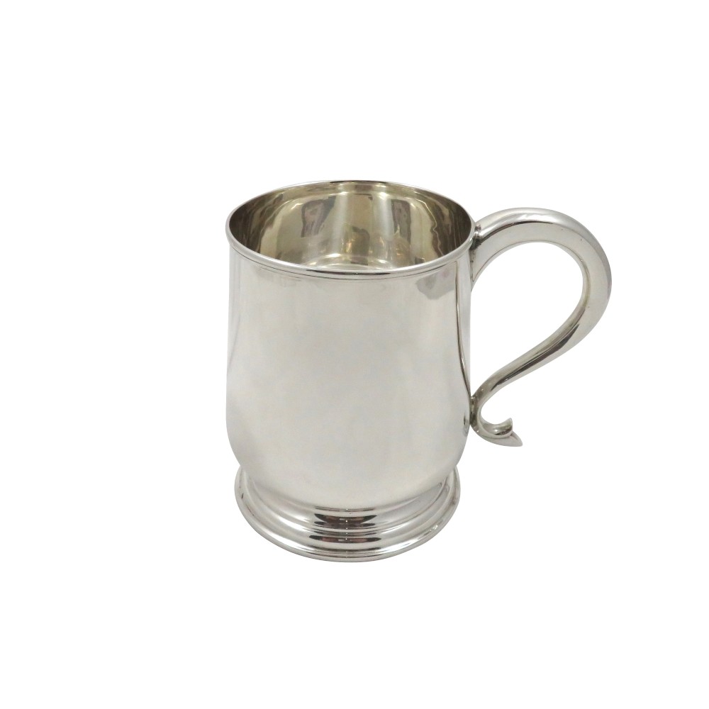 Vintage Sterling Silver Pint Mug / Tankard