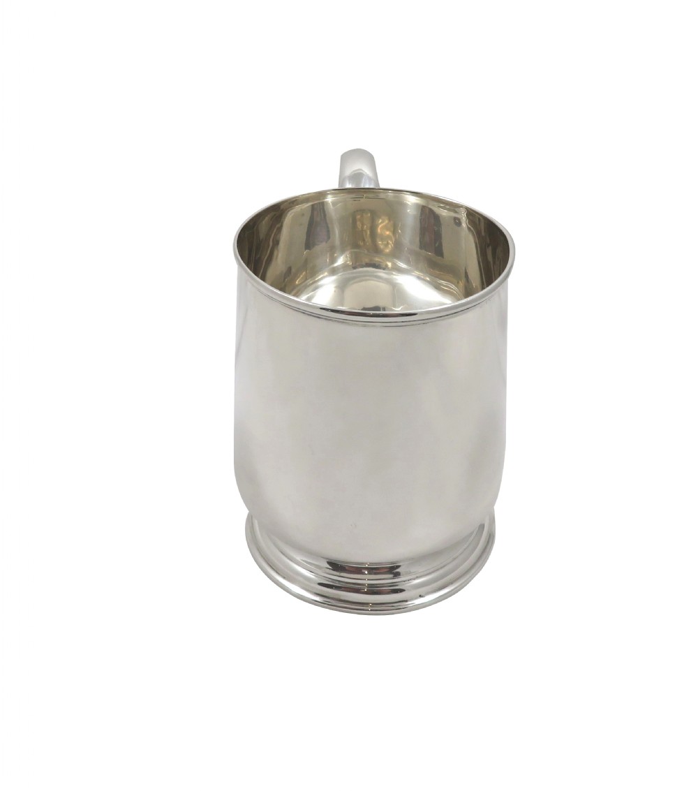 Vintage Sterling Silver Pint Mug / Tankard View IV