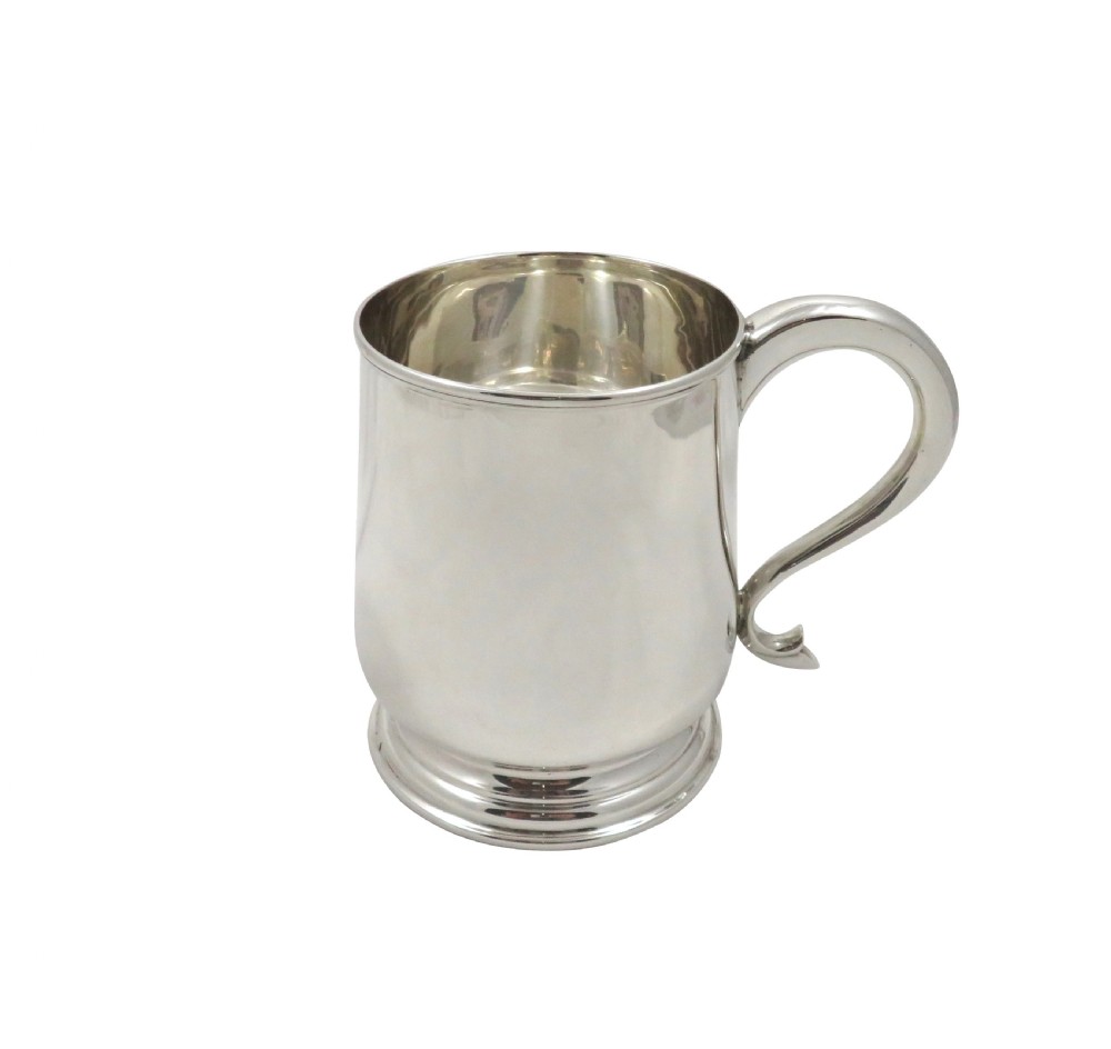Vintage Sterling Silver Pint Mug / Tankard View V