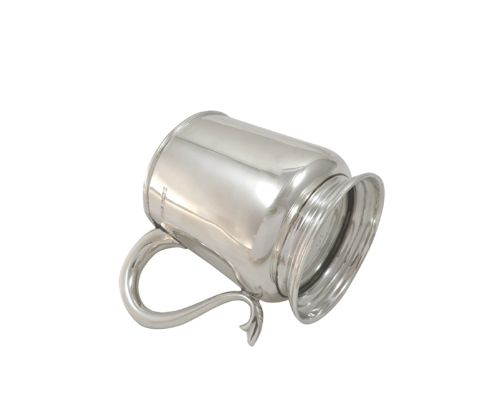 Vintage Sterling Silver Pint Mug / Tankard View IX
