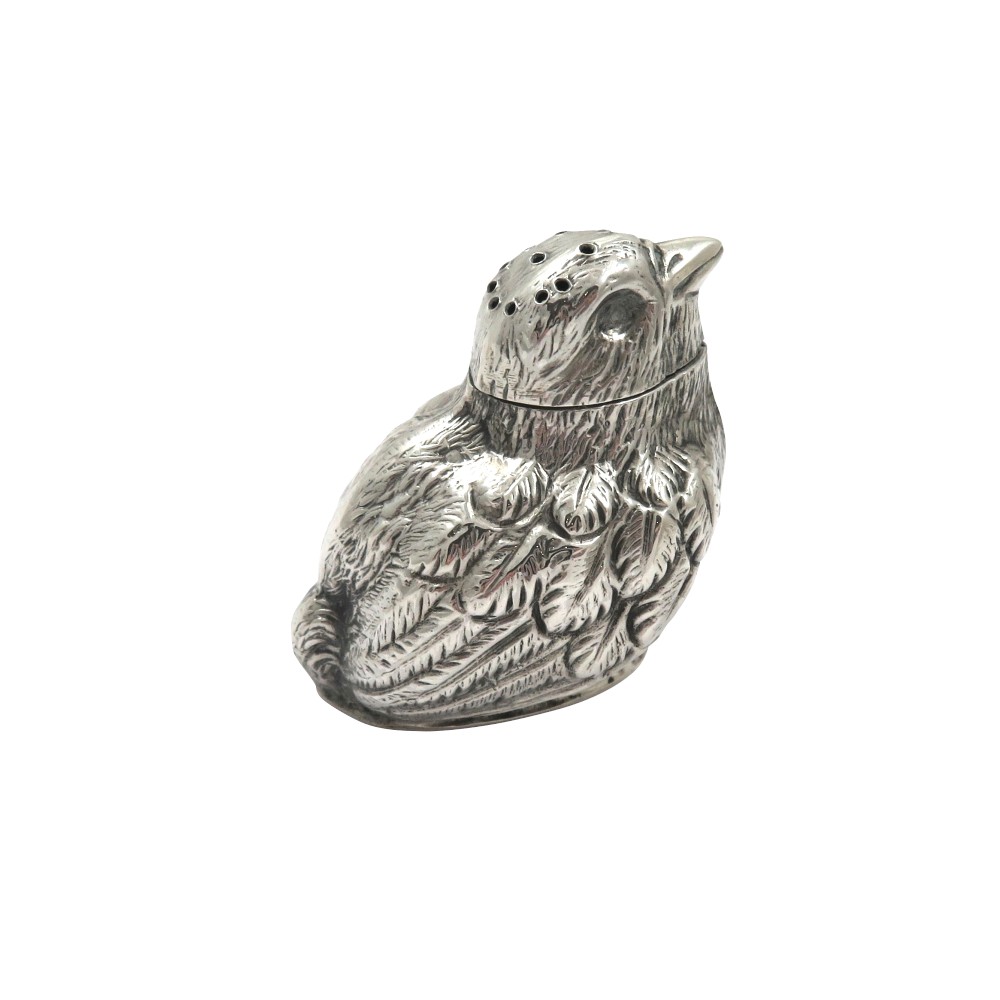 Antique Edwardian Sterling Silver 'Chick' Pepper / Pepperette 1906