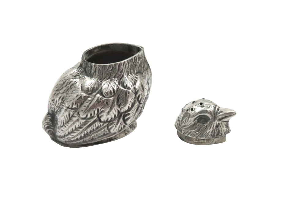 Antique Edwardian Sterling Silver 'Chick' Pepper / Pepperette 1906 View III