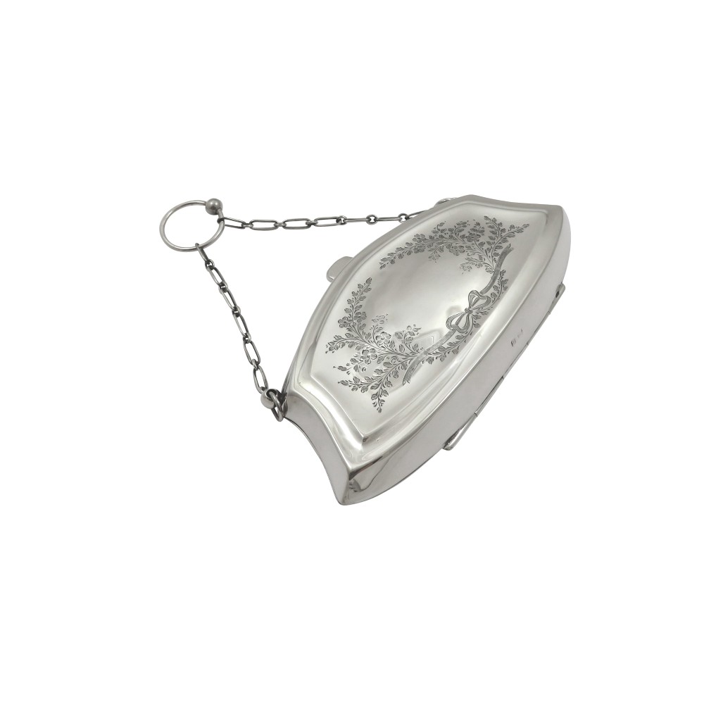 Antique Sterling Silver Purse 1912