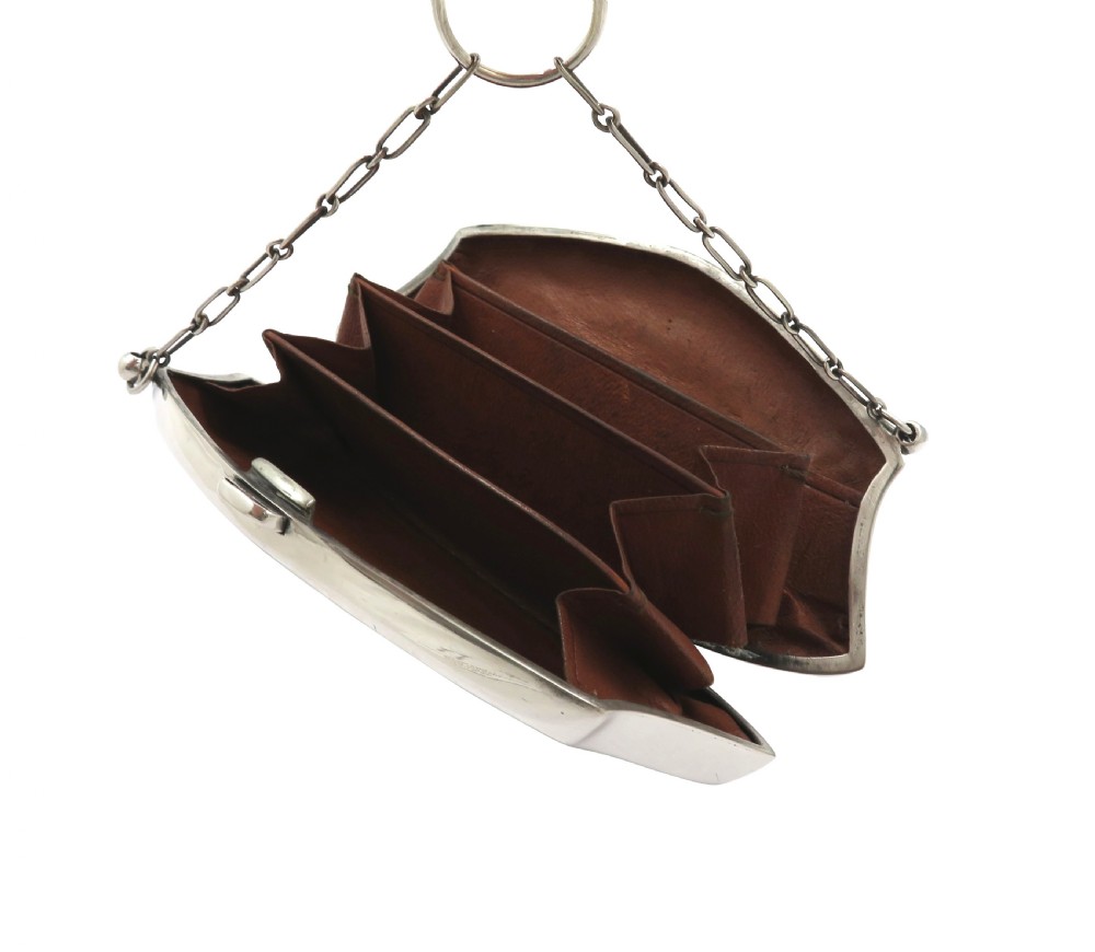 Antique Sterling Silver Purse 1912 View VII