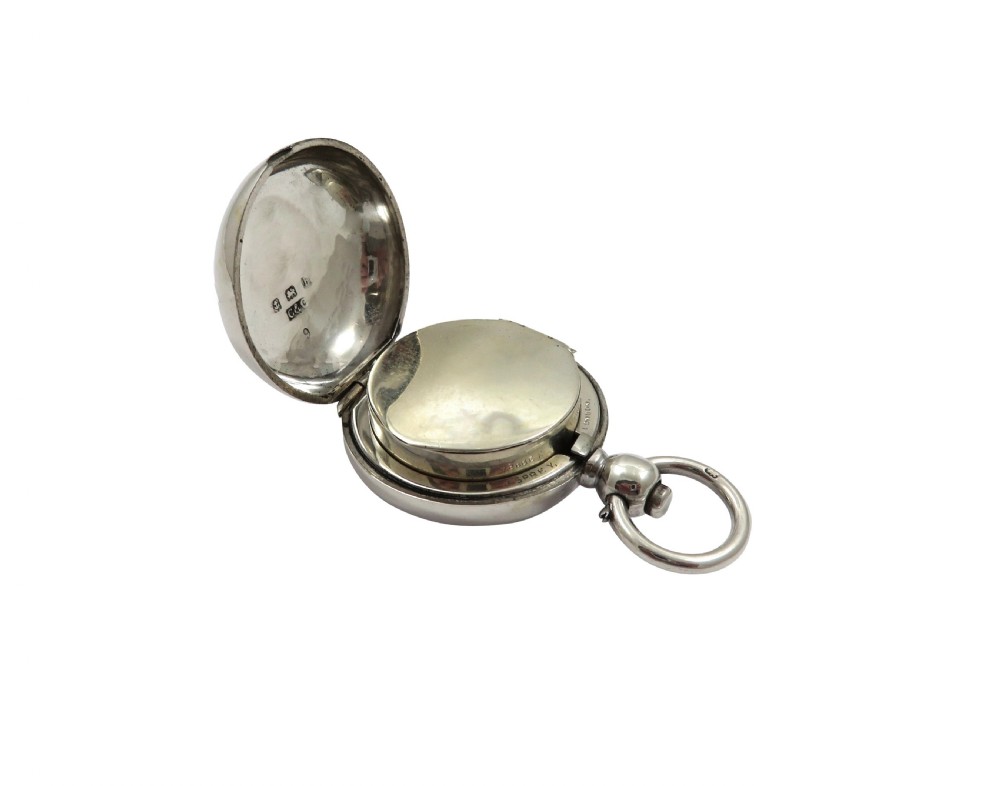 Antique Edwardian Sterling Silver Asprey Sovereign Case with Liner 1907 View IV