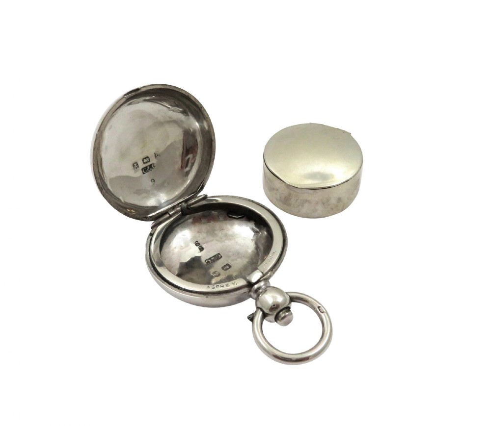 Antique Edwardian Sterling Silver Asprey Sovereign Case with Liner 1907 View VI
