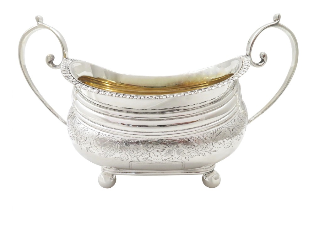 Antique Georgian Sterling Silver 2 Handle Bowl 1815 View IX