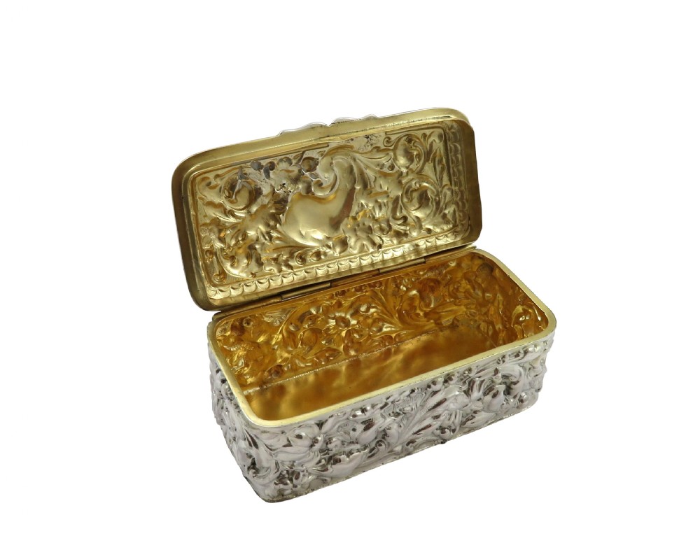 Antique Edwardian Sterling Silver Trinket Box 1904 View II